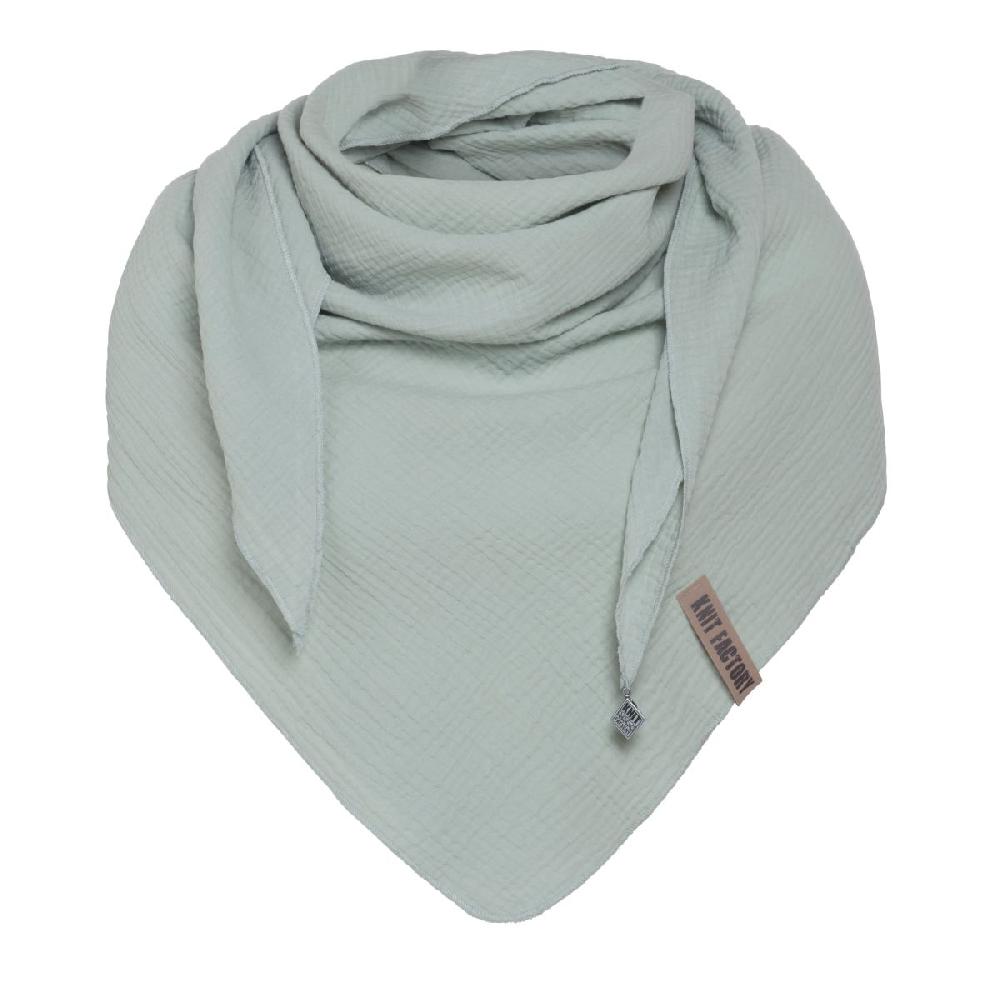 knit factory Liv Omslagdoek Vintage Green