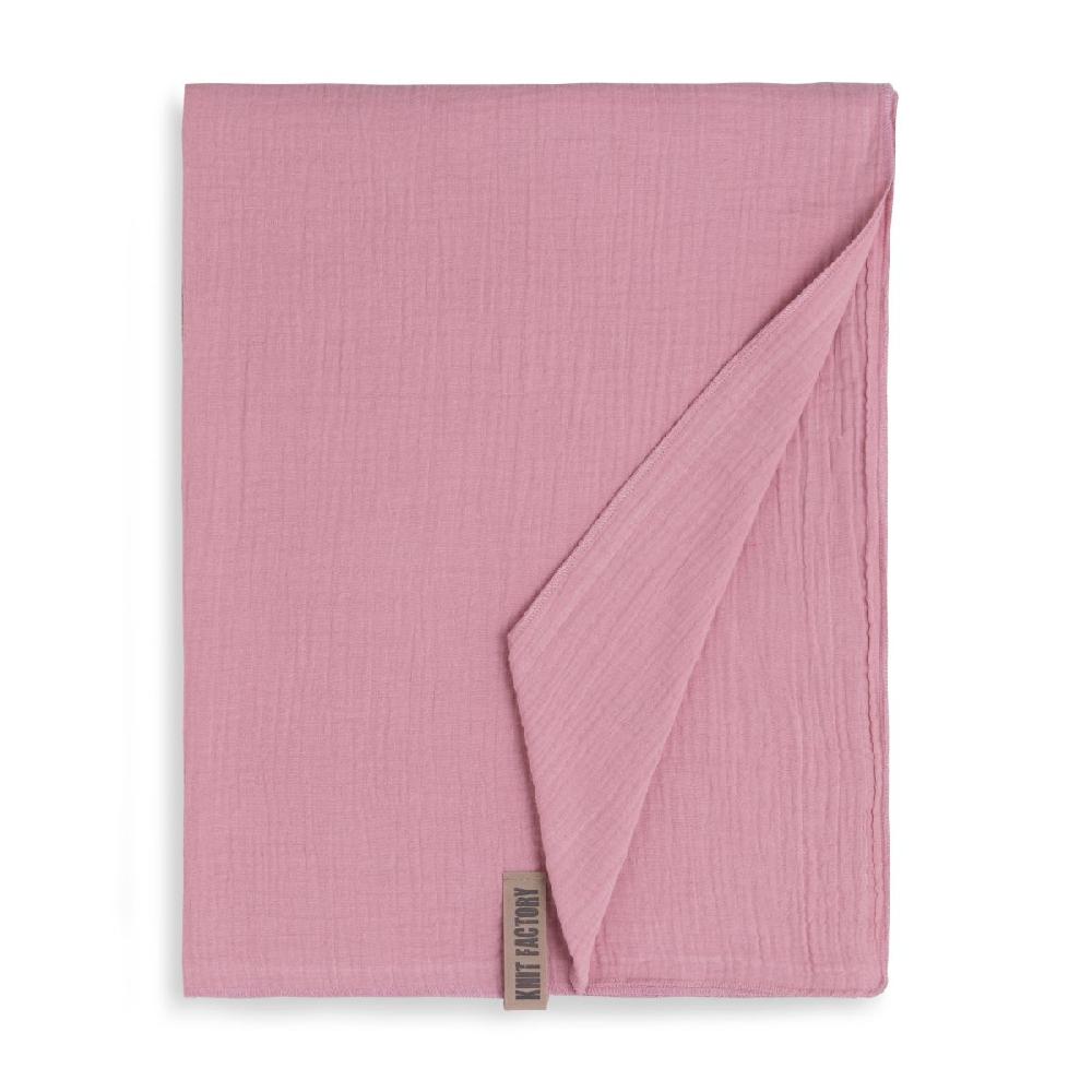 Knit Factory Liv Pareo - XL Sjaal - Stranddoek Lila