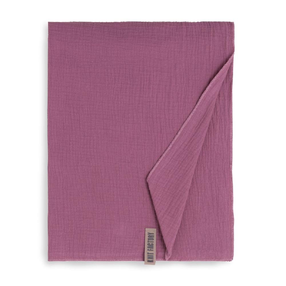 Knit Factory Liv Pareo - XL Sjaal - Stranddoek Violet