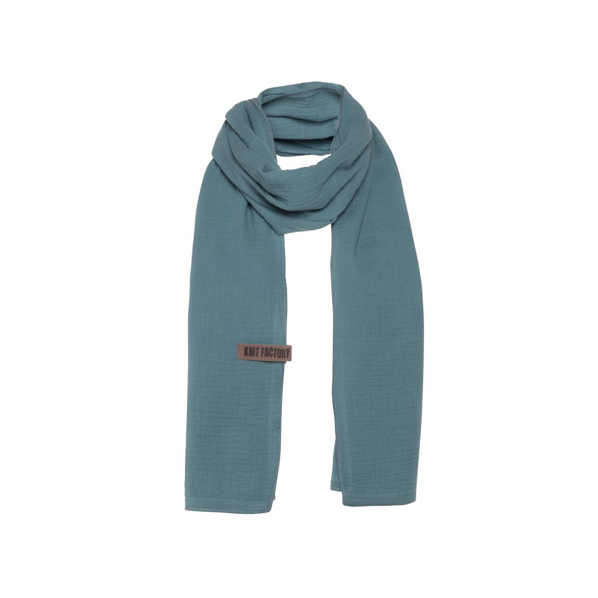 knit factory Liv Sjaal Stone Green