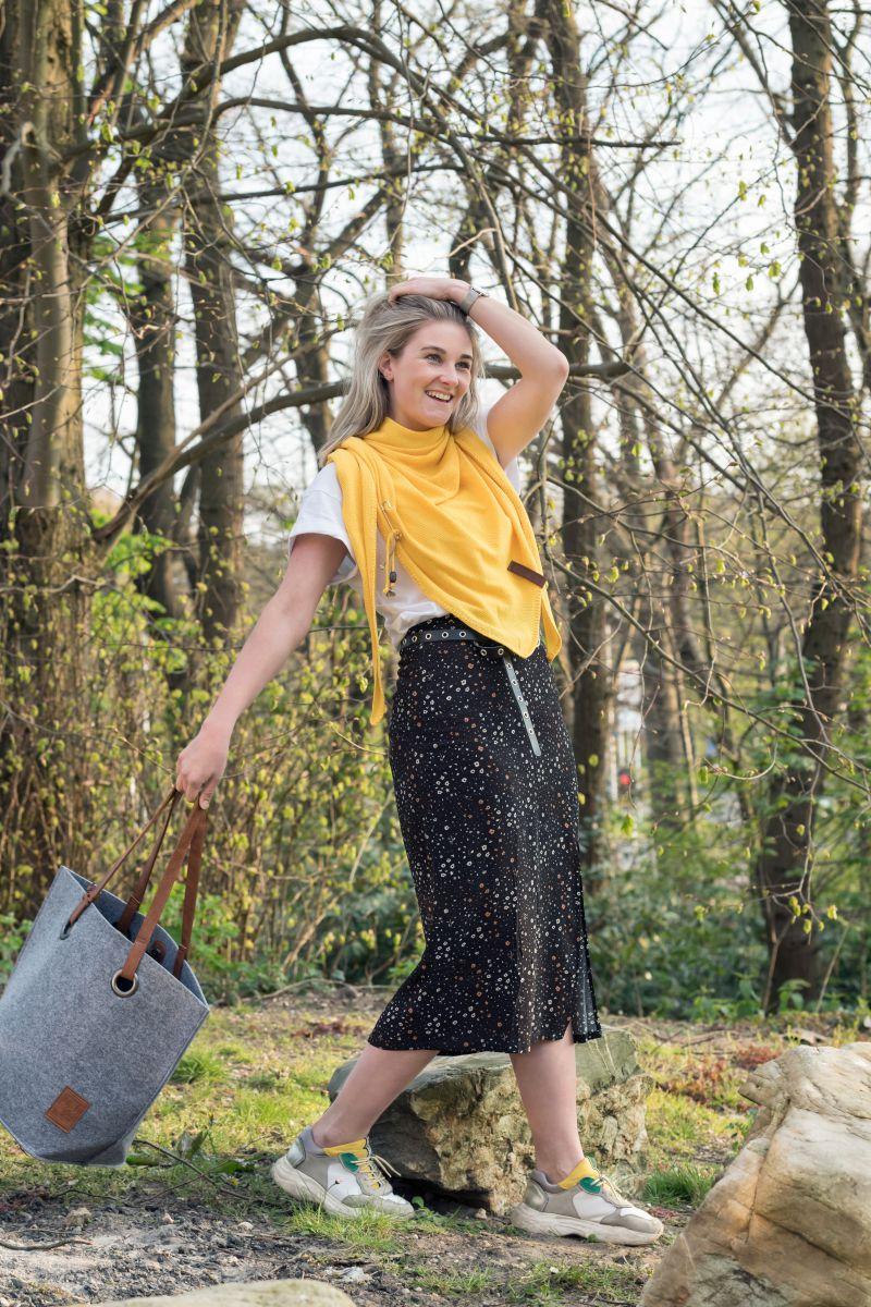 Knit Factory Lola Omslagdoek Citrus