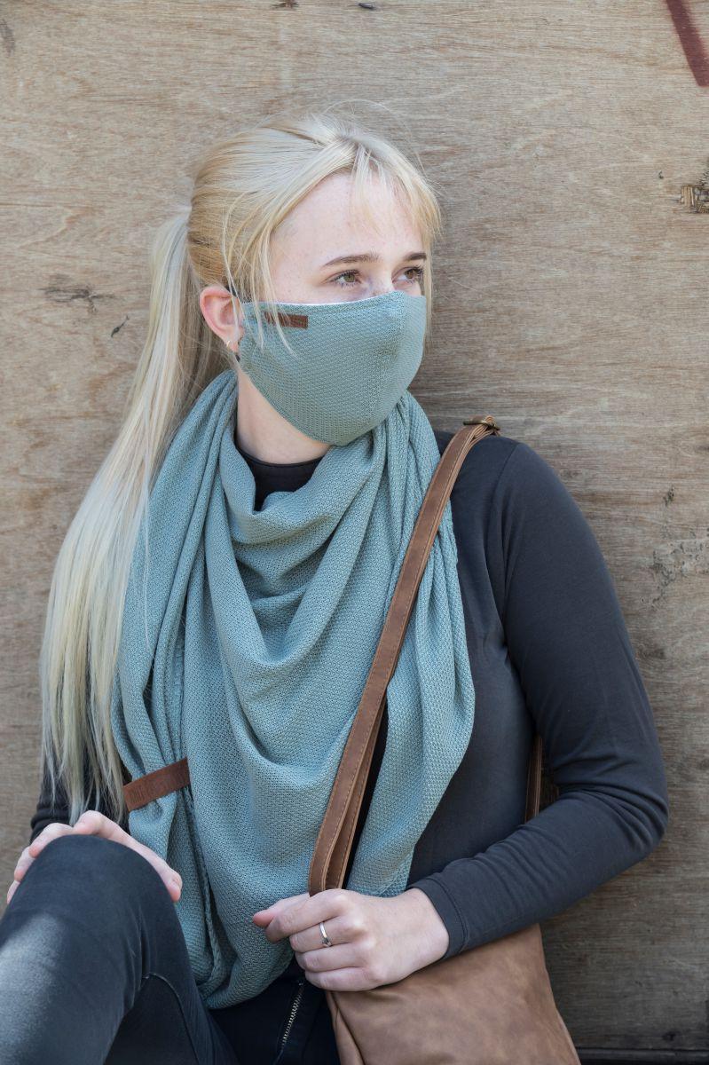 Knit Factory Lola Omslagdoek Stone Green