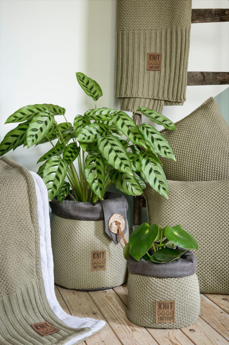 Knit Factory Lynn Plaid Teddy Antraciet