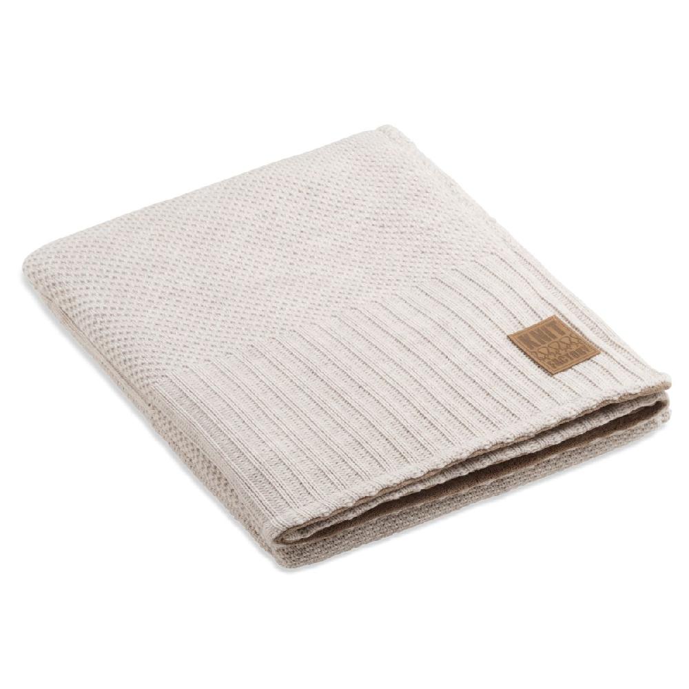 knit factory Lynn Plaid Teddy Beige