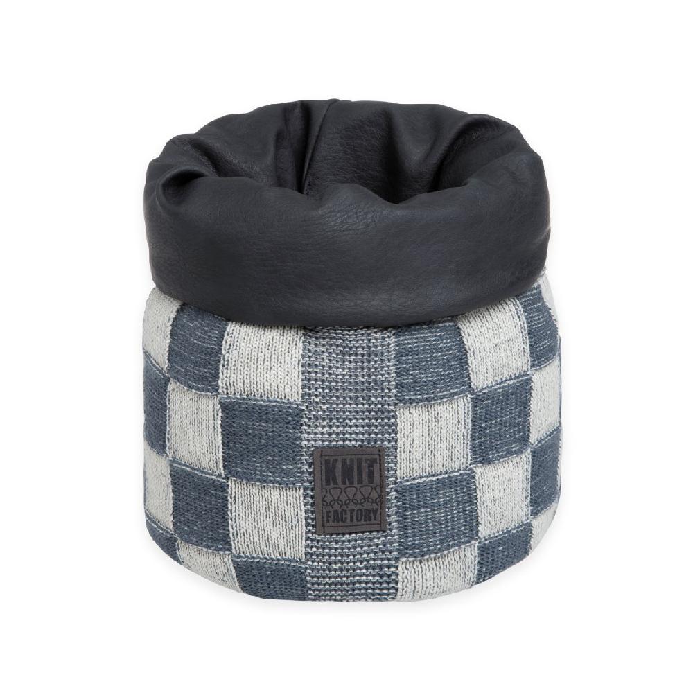 knit factory Mand Block Ecru/Granit - 25 cm