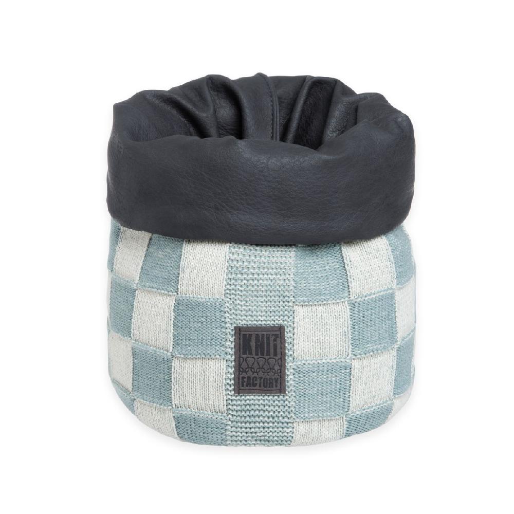 knit factory Mand Block Ecru/Stone Green - 25 cm