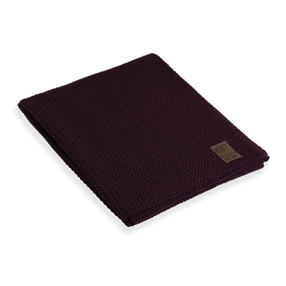 knit factory Maxx Plaid Aubergine