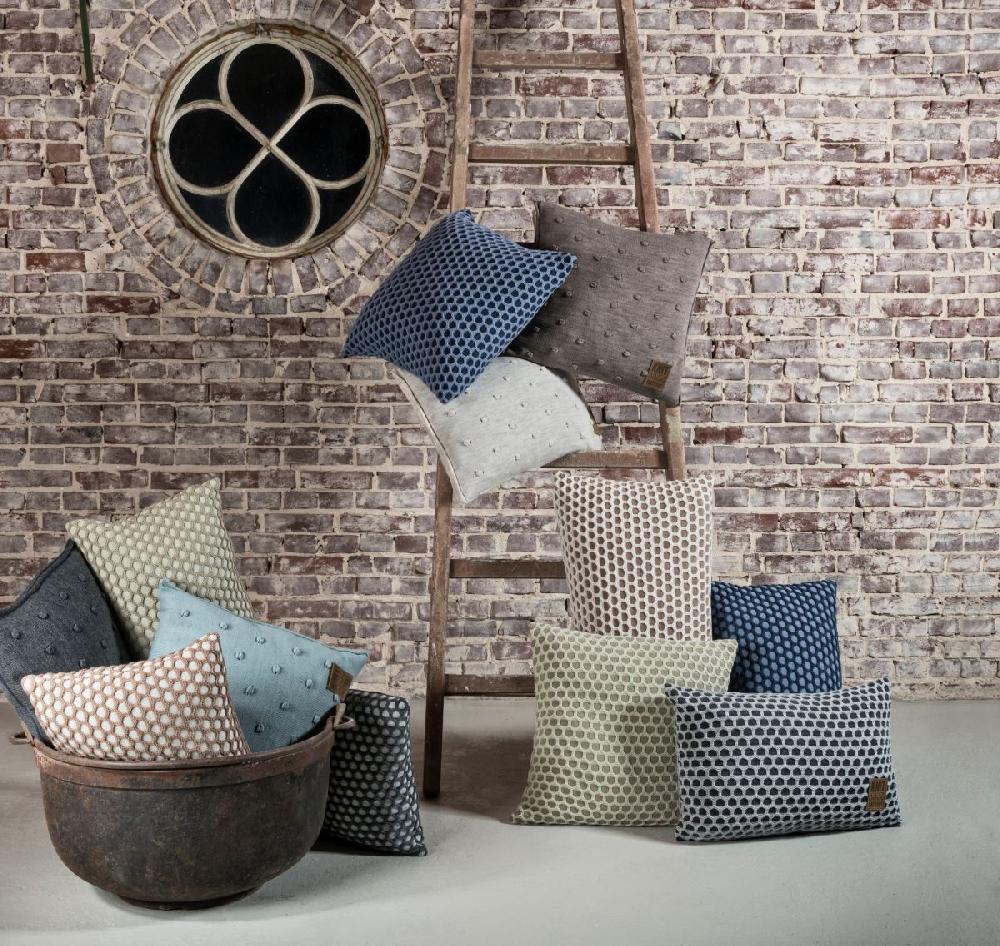 Knit Factory Mila Kussen Marron/Beige - 60x40