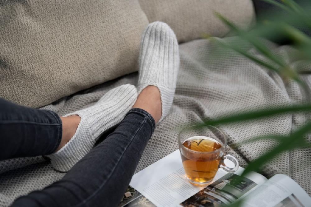 Knit Factory Miles Slofsokken Antraciet - 36-40