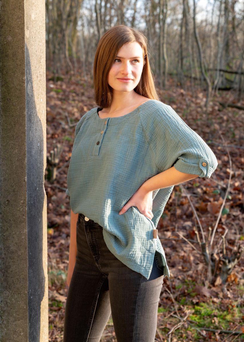 Knit Factory Nena Top Stone Green - L