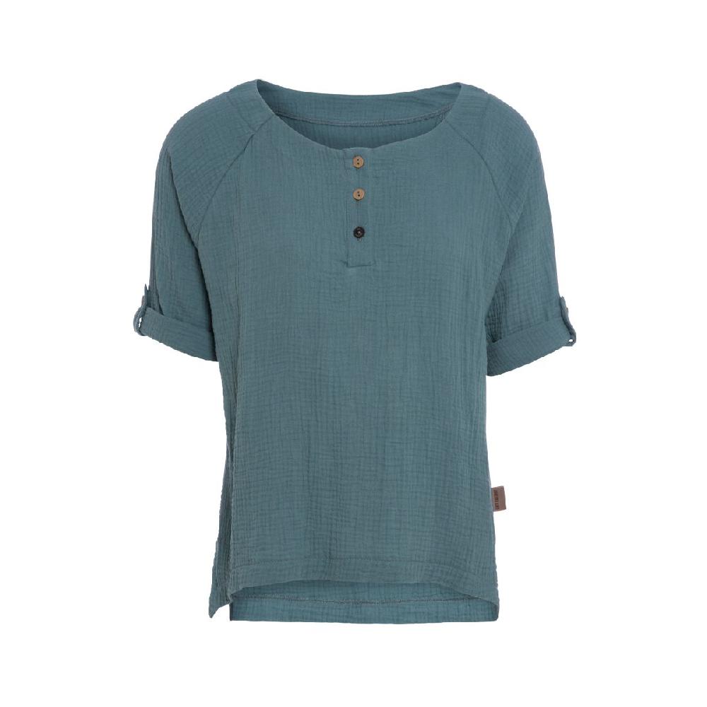 knit factory Nena Top Stone Green - M