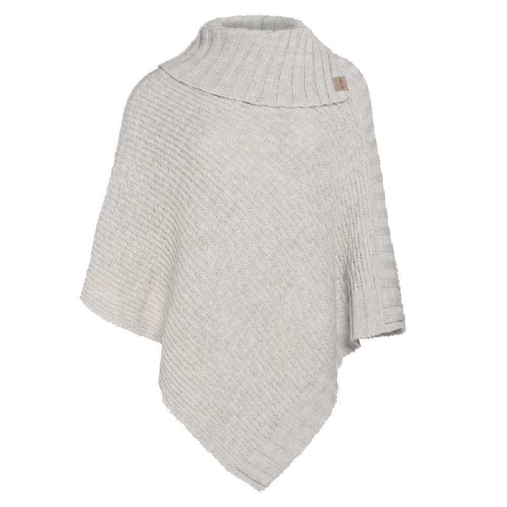 knit factory Nicky Gebreide Poncho Beige