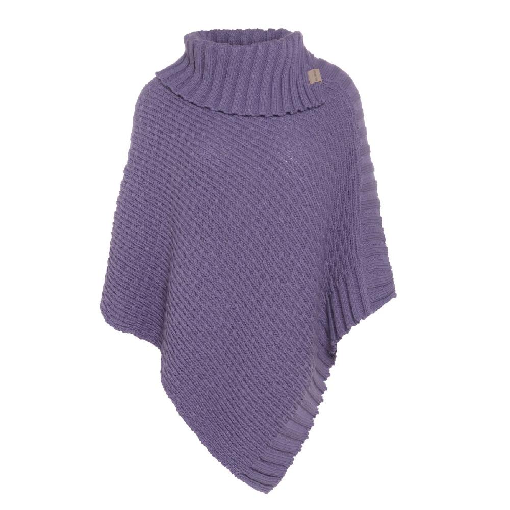 knit factory Nicky Gebreide Poncho Violet