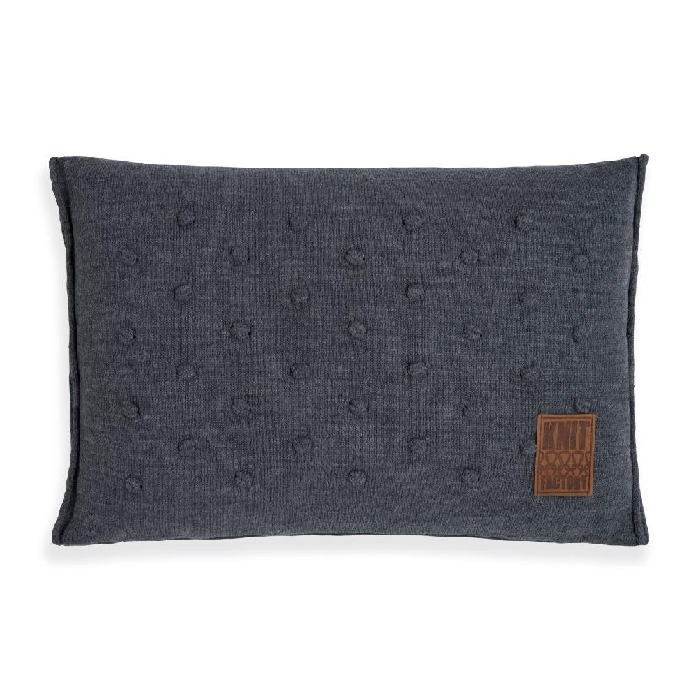 knit factory Noa Kussen Antraciet - 60x40
