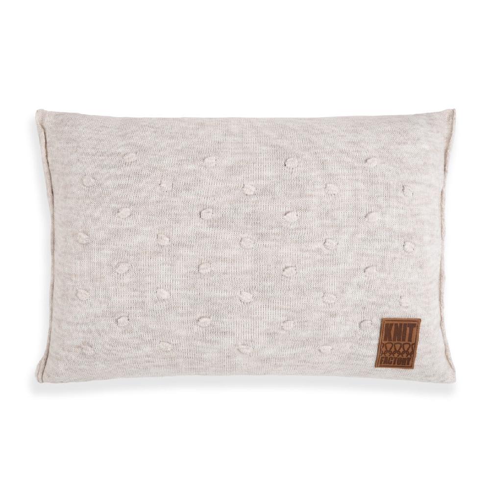 knit factory Noa Kussen Beige - 60x40