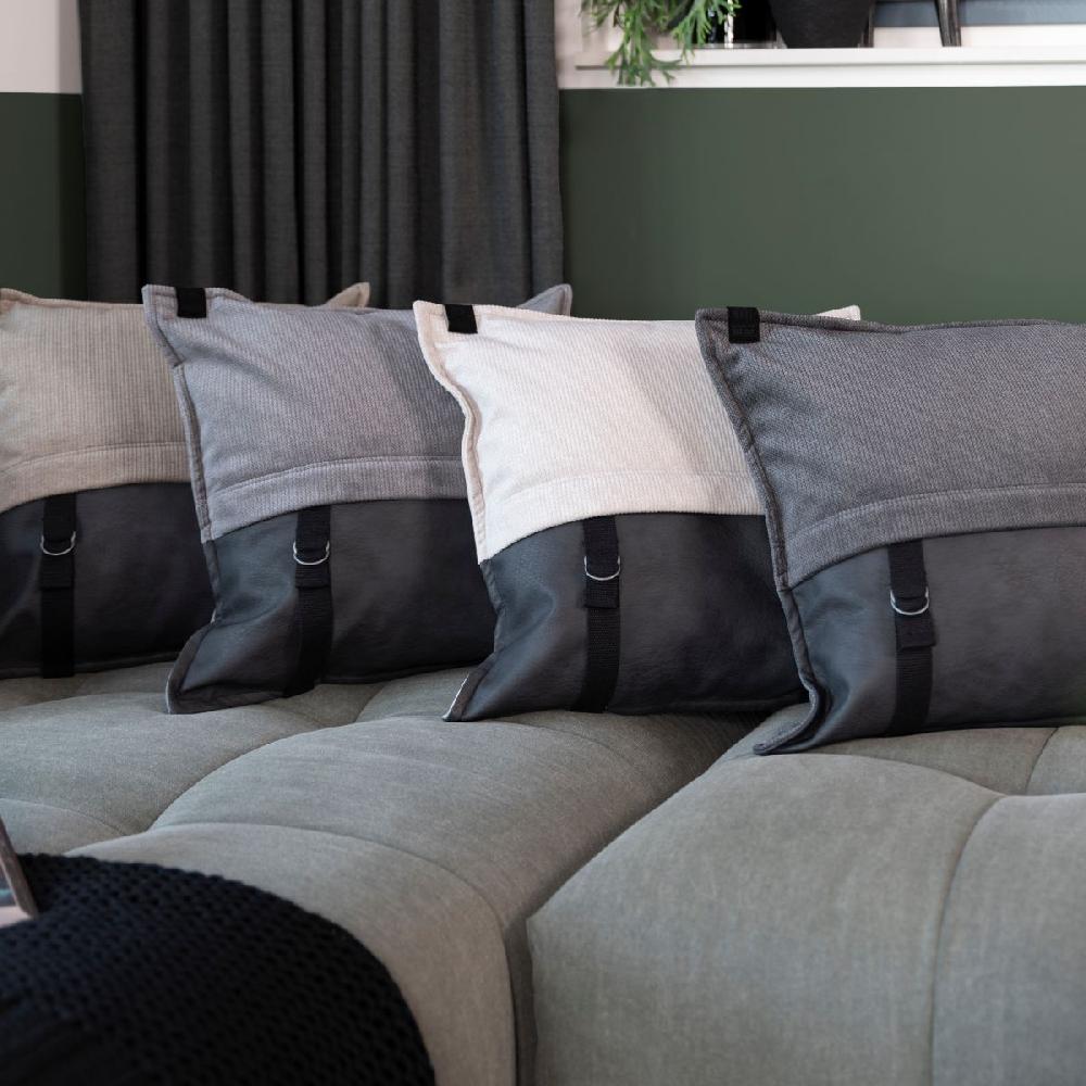 Knit Factory Otis Kussen Antraciet - 50x50