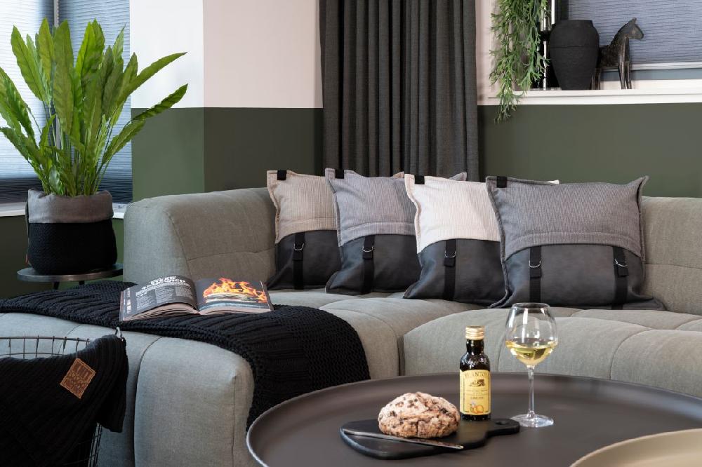 Knit Factory Otis Kussen Taupe - 50x50