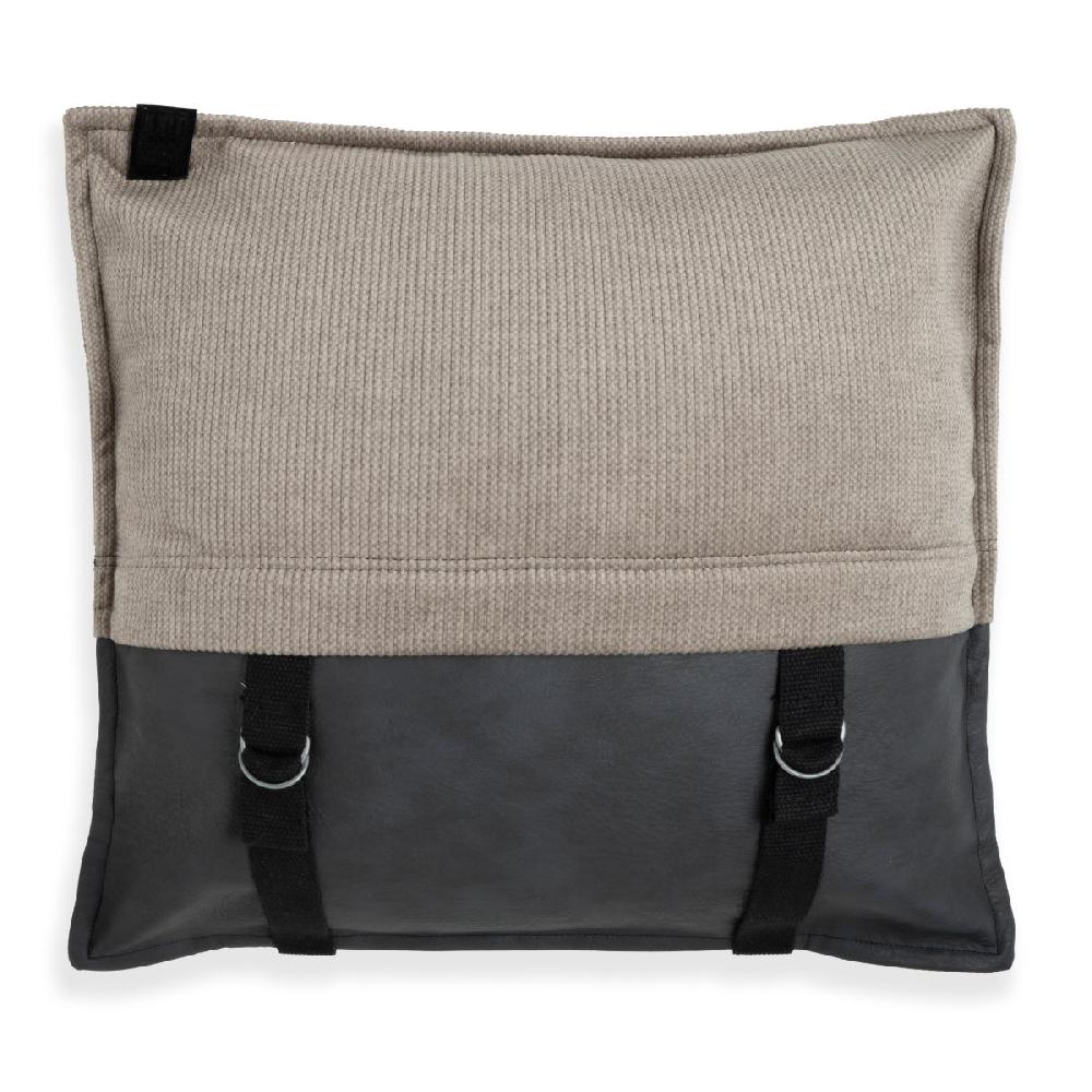 knit factory Otis Kussen Taupe - 50x50