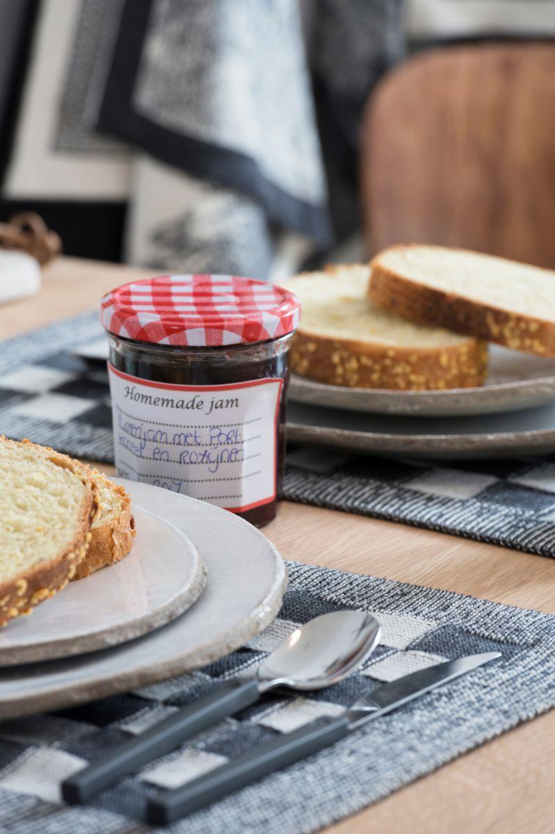 Knit Factory Placemat Block Ecru/Antraciet