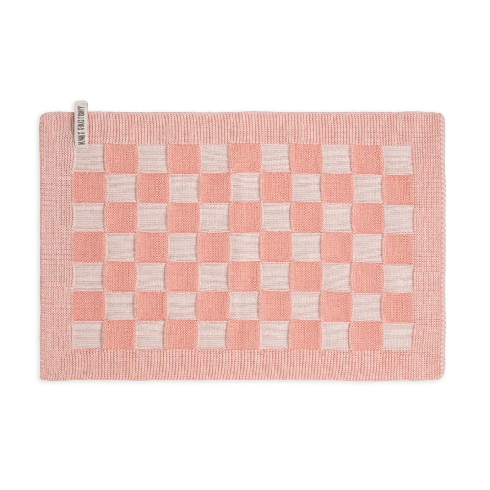 knit factory Placemat Block Ecru/Apricot