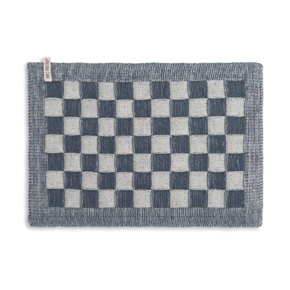 knit factory Placemat Block Ecru/Granit