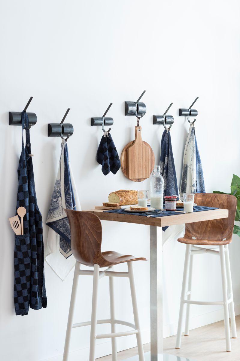 Knit Factory Placemat Block Zwart/Jeans