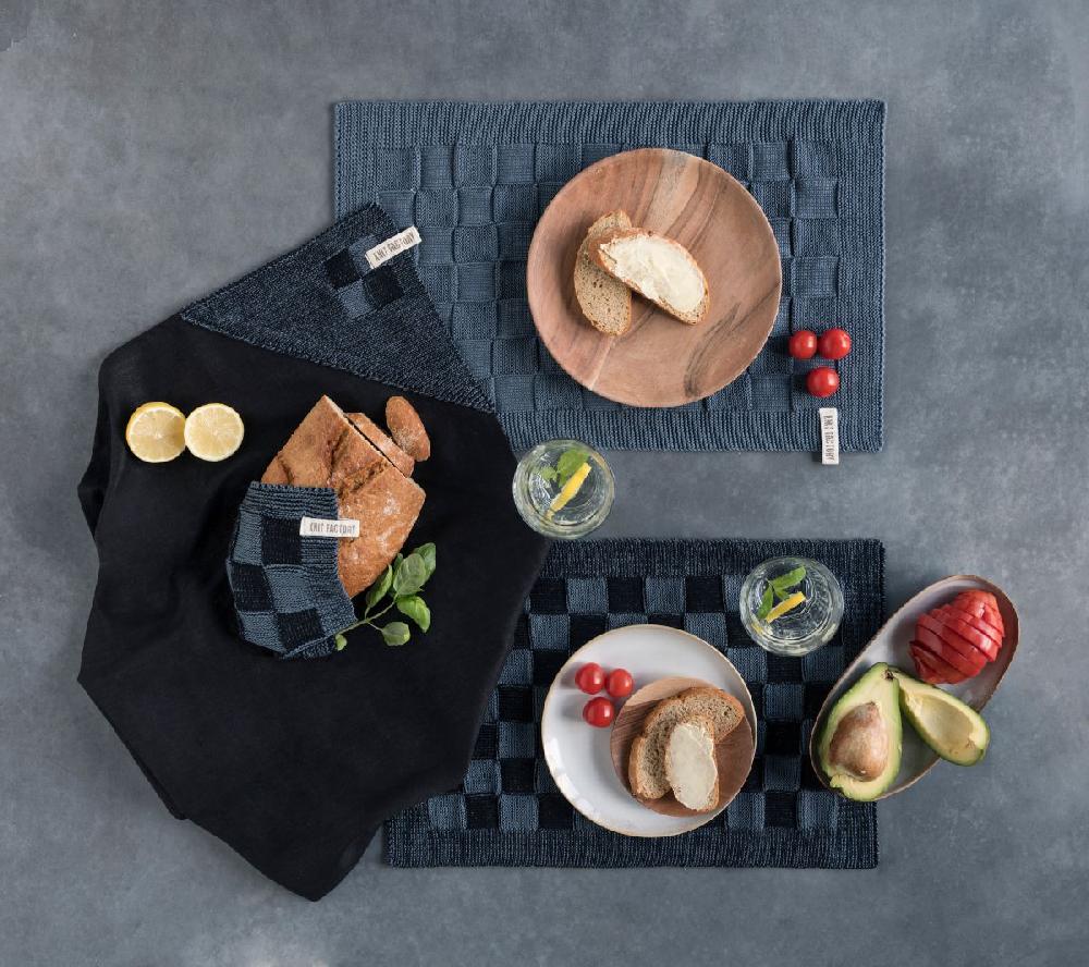 Knit Factory Placemat Uni Granit