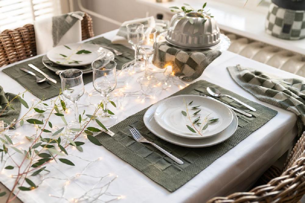 Knit Factory Placemat Uni Khaki