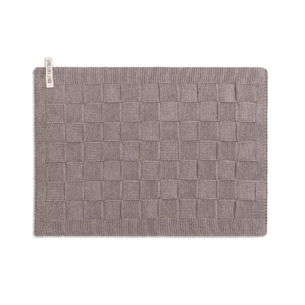 knit factory Placemat Uni Taupe