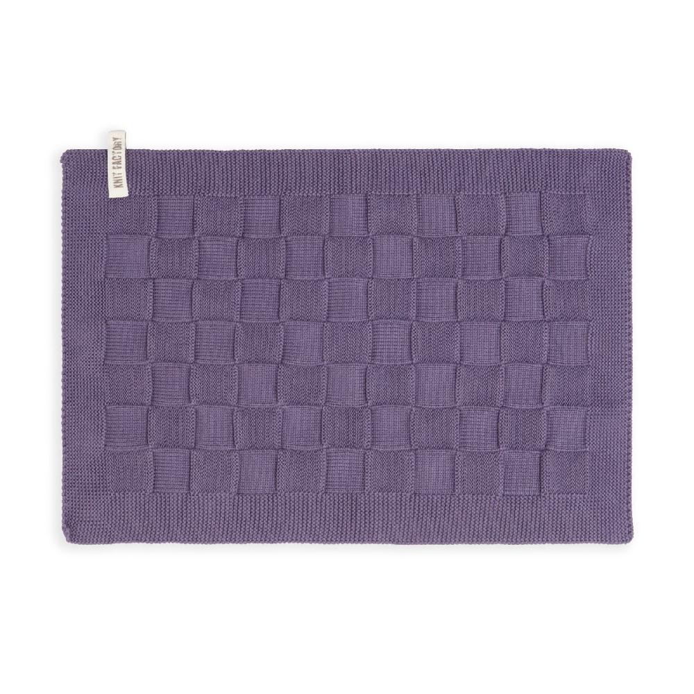 knit factory Placemat Uni Violet