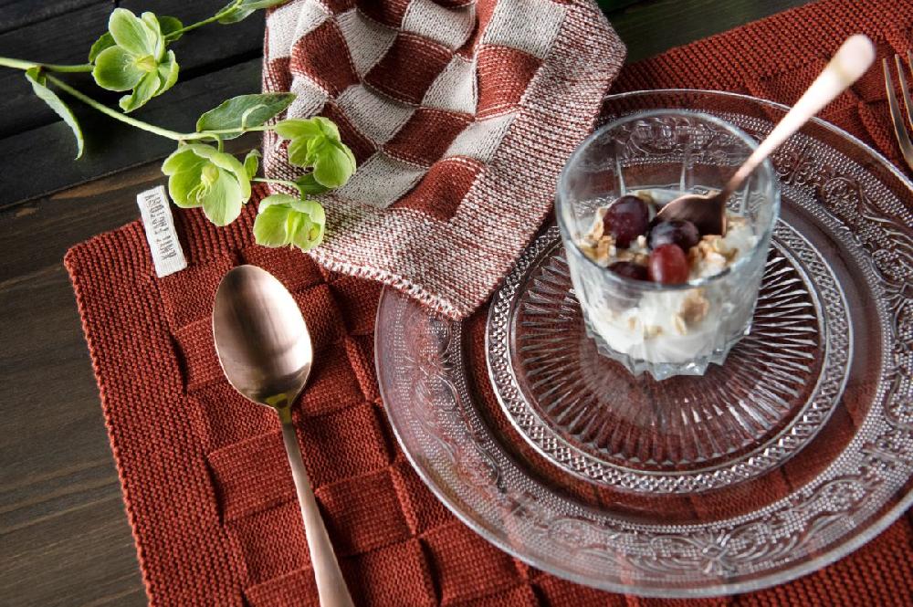 Knit Factory Placemat Uni Zwart