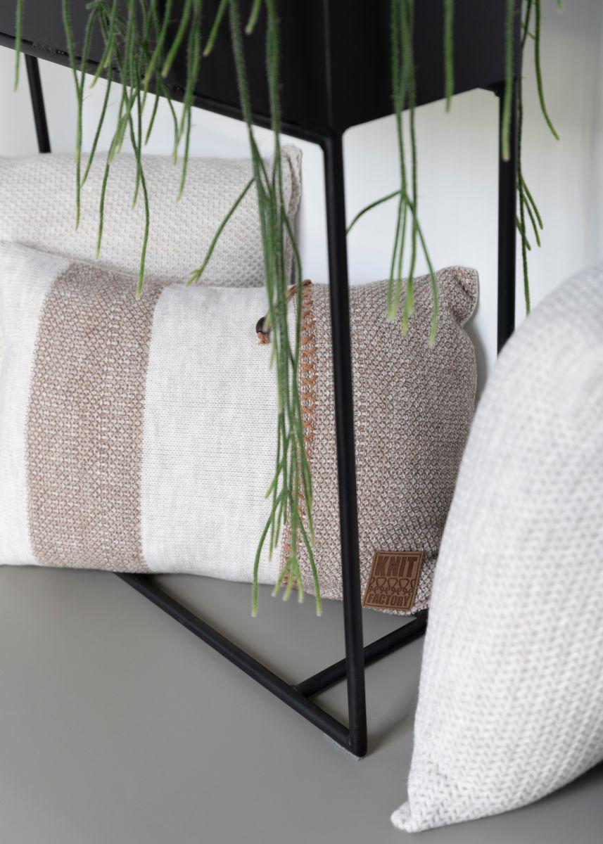 Knit Factory Roxx Kussen Beige/Marron - 60x40