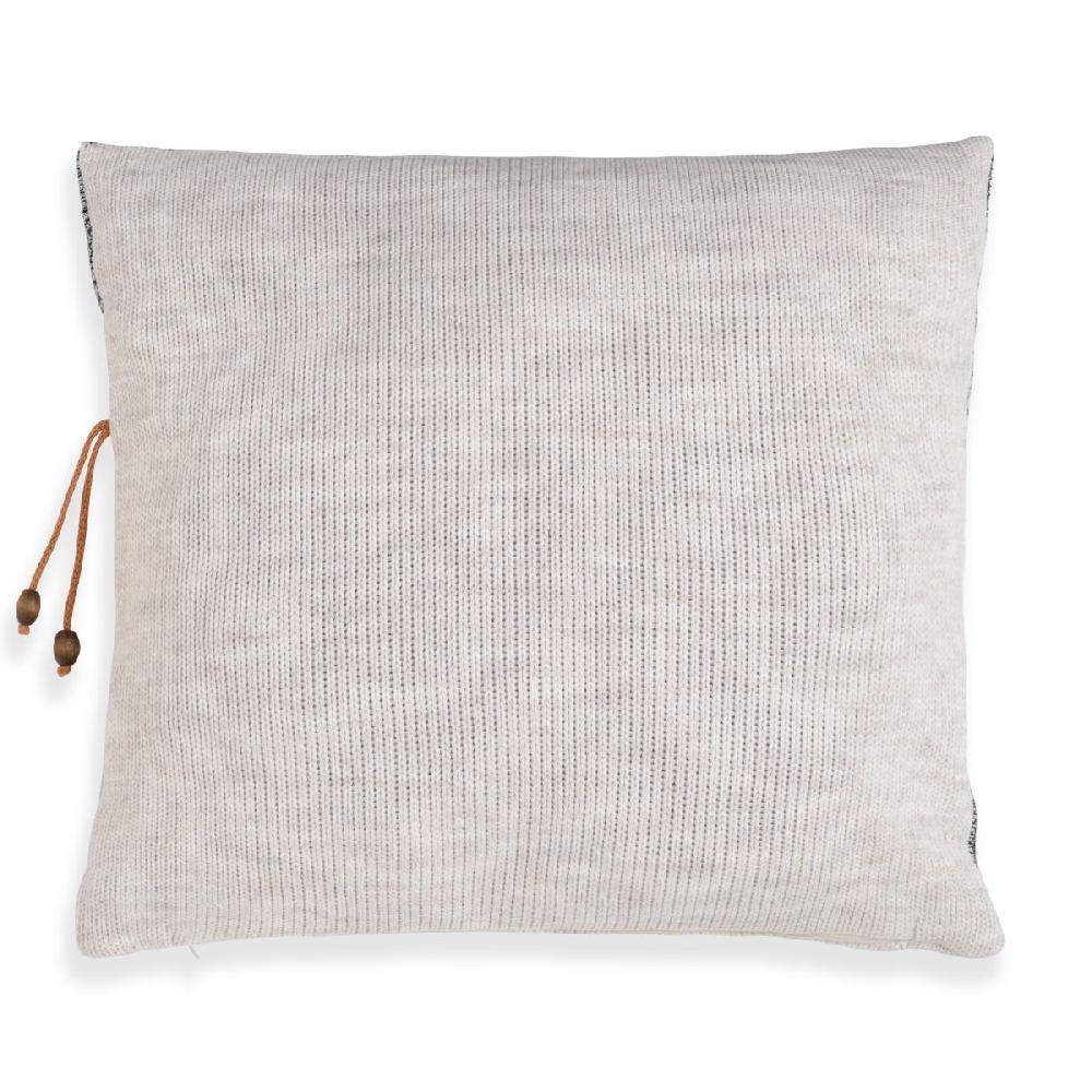 Knit Factory Roxx Kussen Beige/Zwart - 50x50