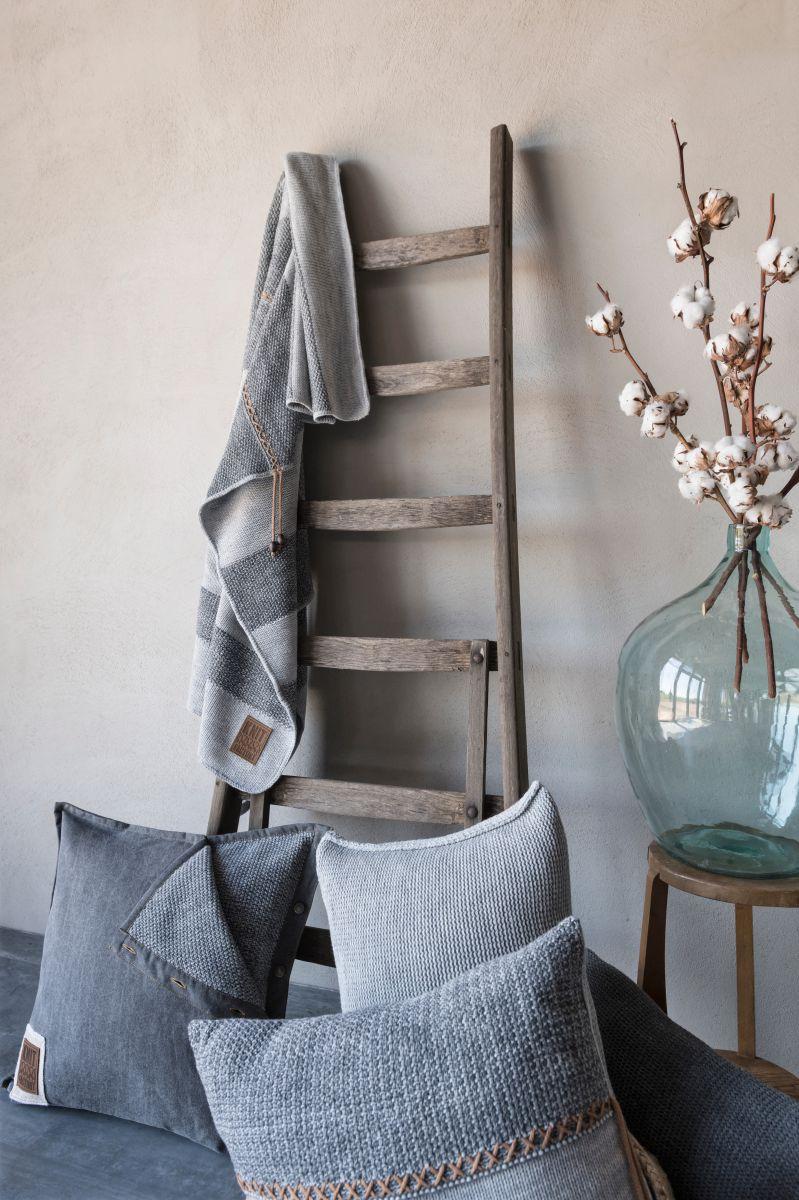 Knit Factory Roxx Plaid Licht Grijs/Antraciet