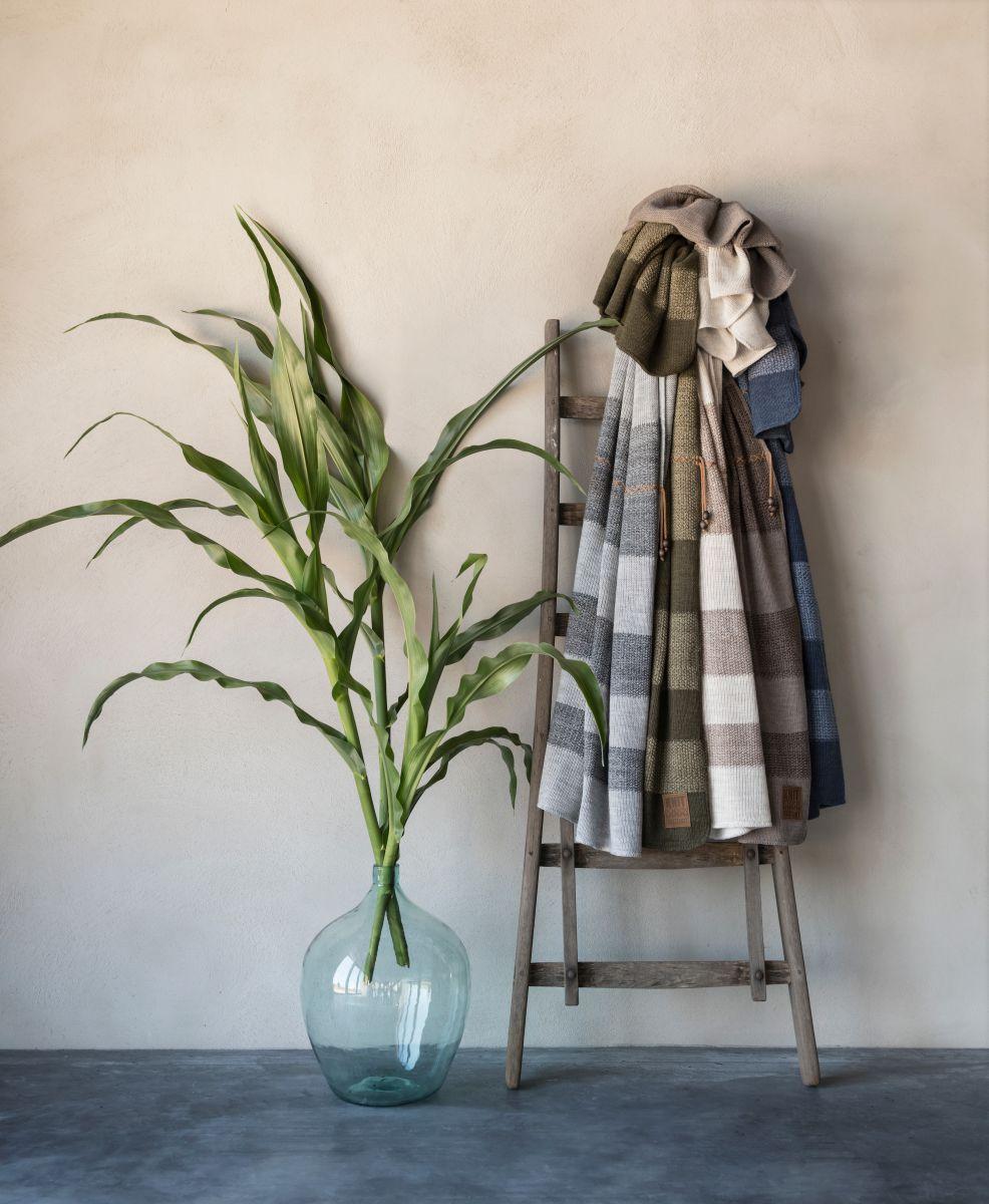 Knit Factory Roxx Plaid Zwart/Licht Grijs