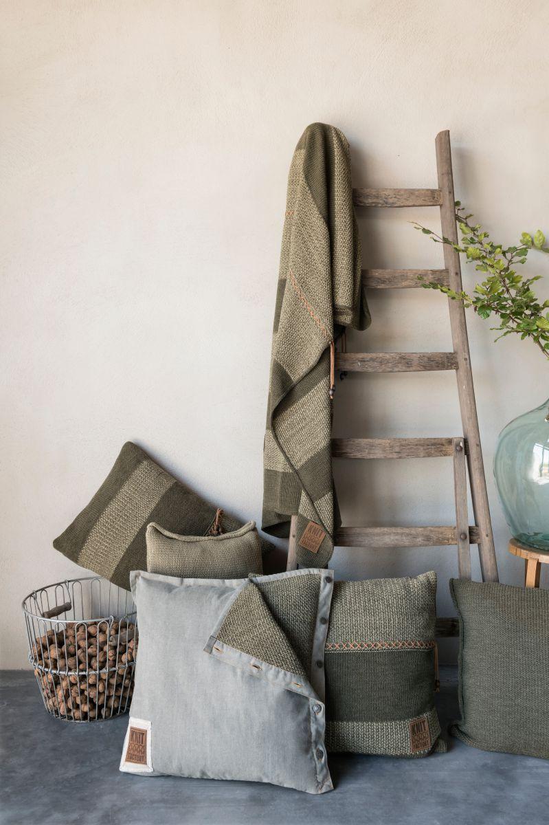 Knit Factory Roxx Plaid Zwart/Licht Grijs