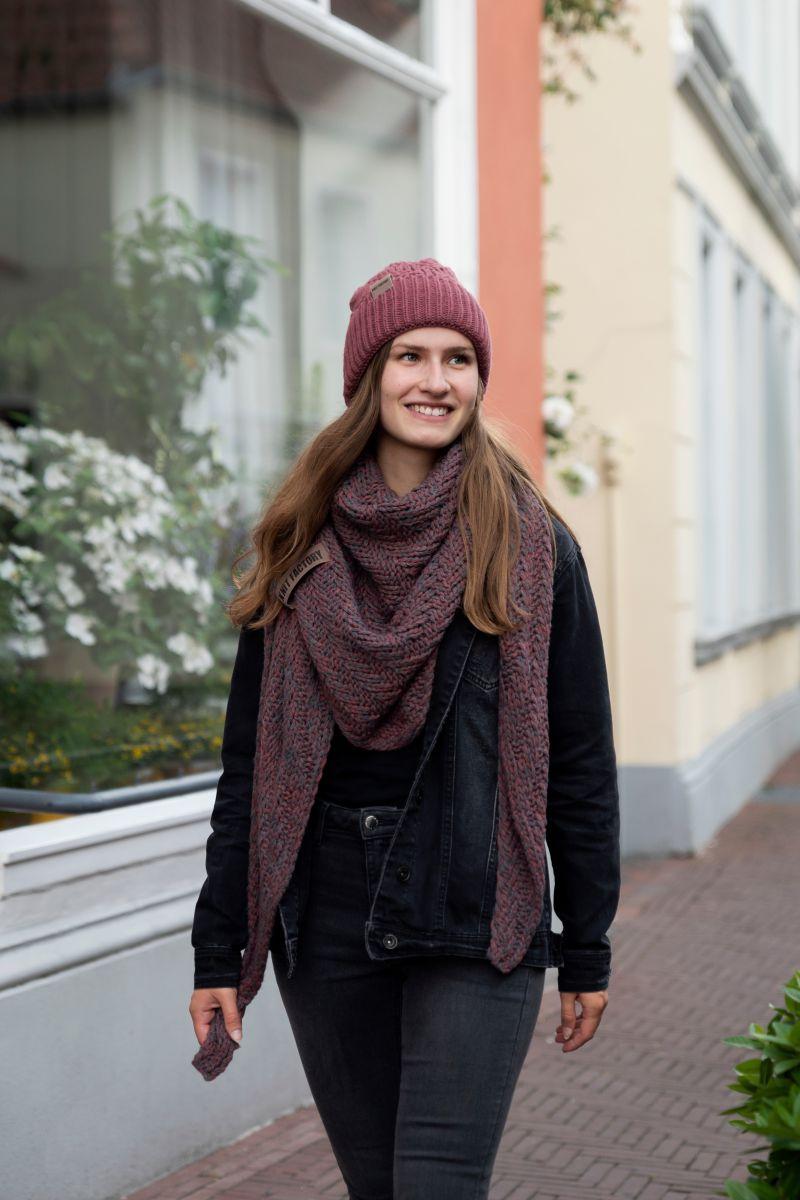 Knit Factory Sally Omslagdoek Roze