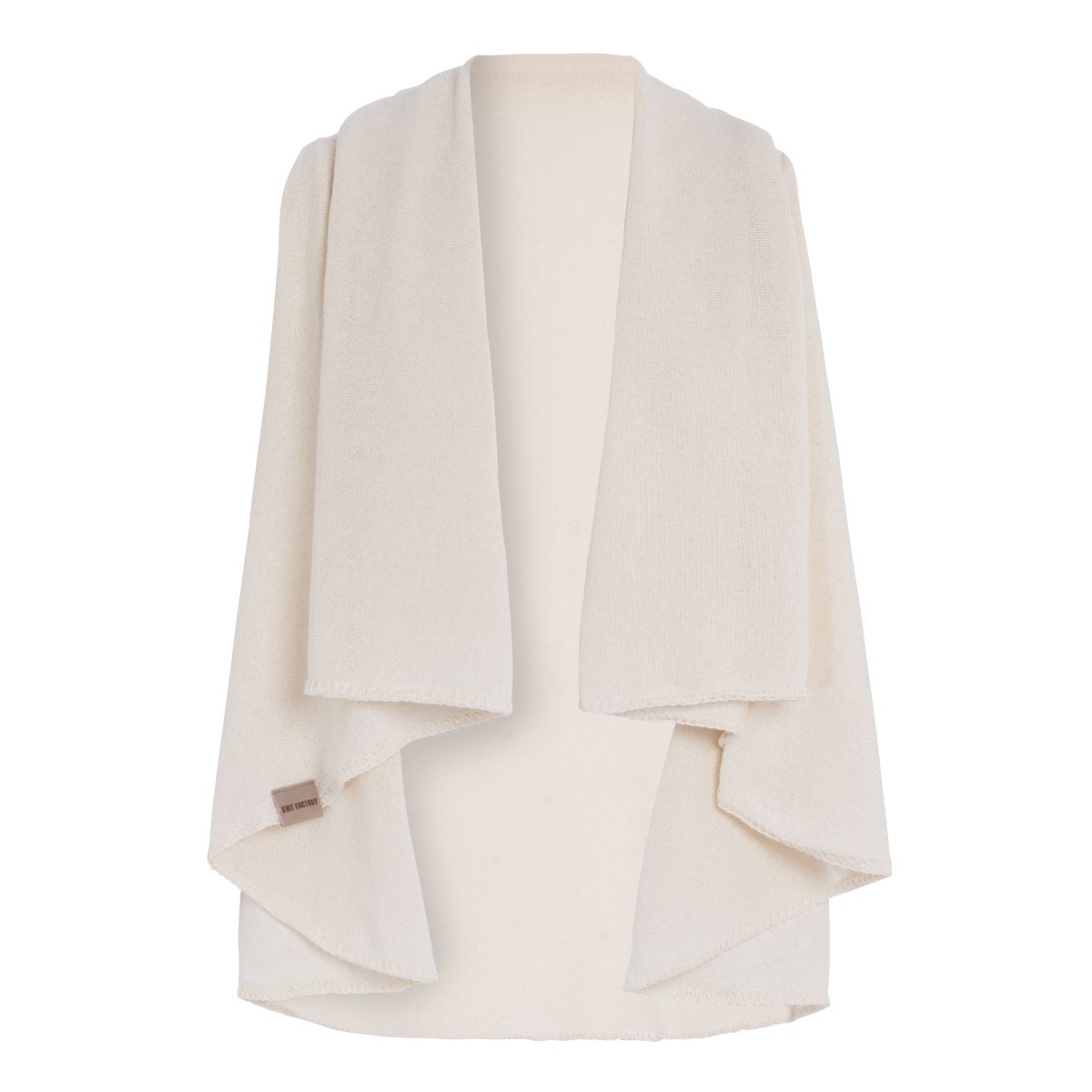 knit factory Senna Omslagvest Beige