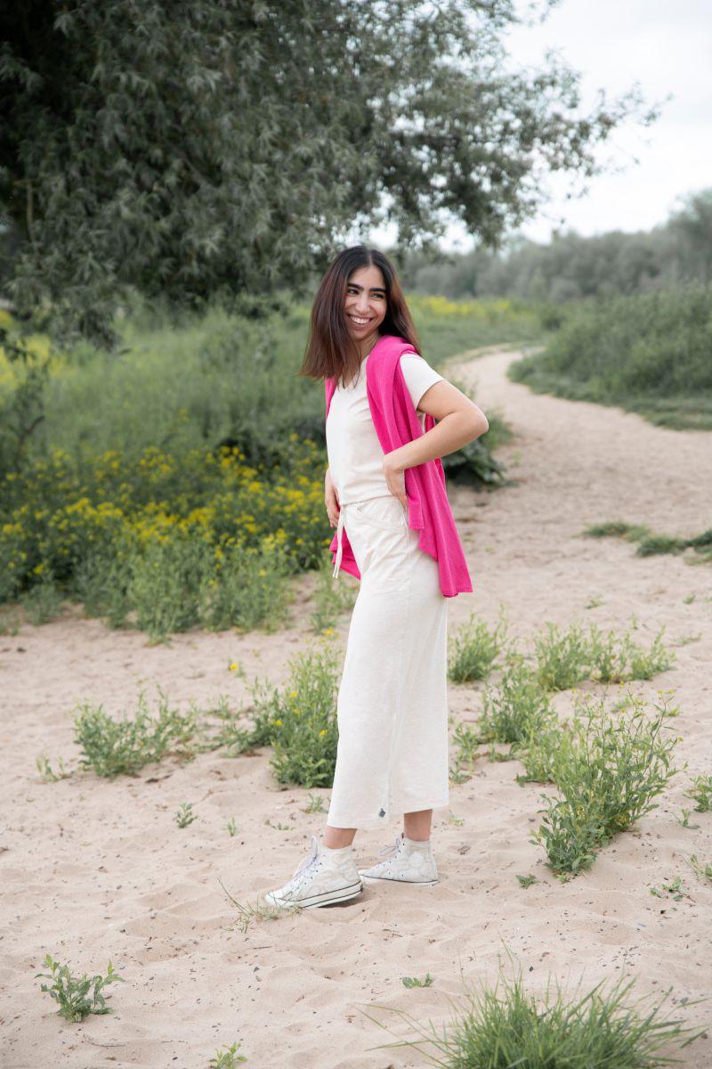 Knit Factory Senna Omslagvest Fuchsia