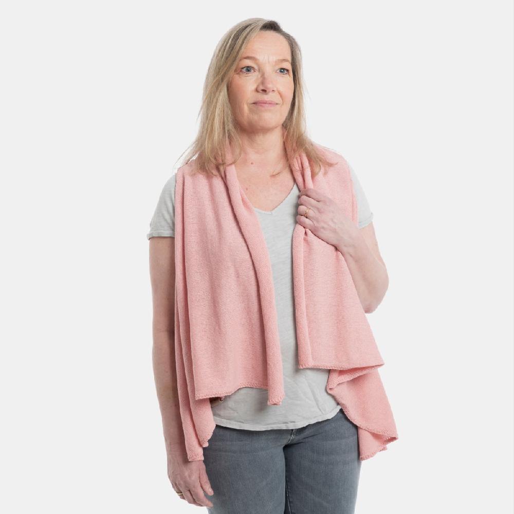 Knit Factory Senna Omslagvest Oud Roze