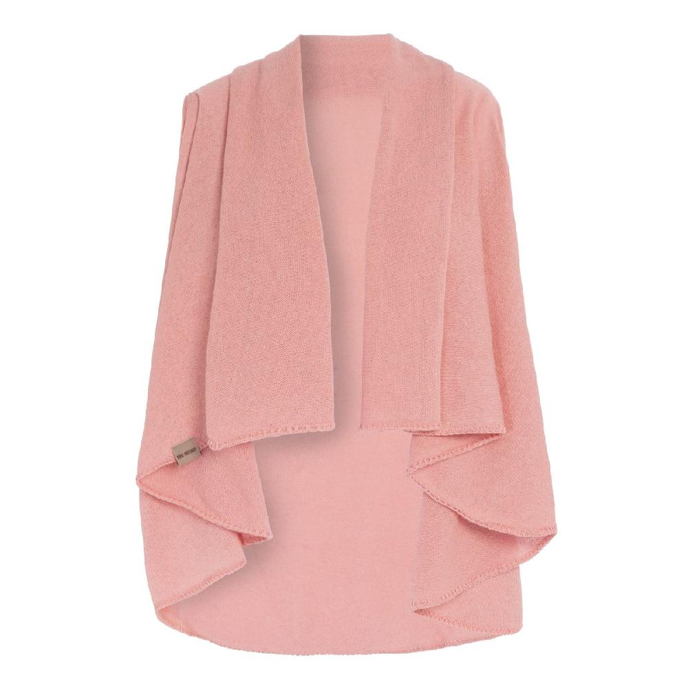knit factory Senna Omslagvest Oud Roze