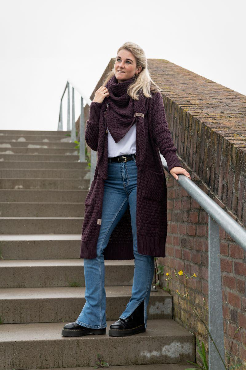 Knit Factory Sierspeld Aubergine