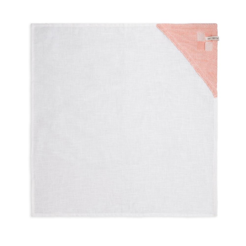 knit factory Theedoek Block Ecru/Apricot