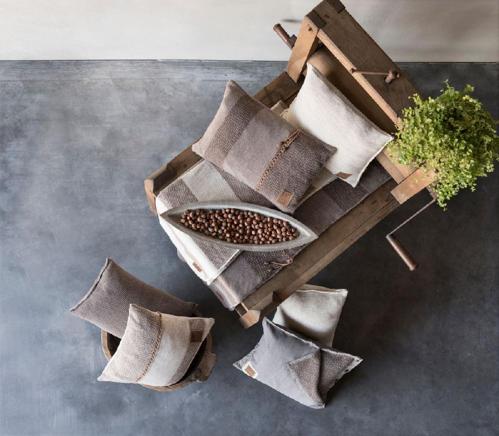 Knit Factory Uni Kussen Beige - 60x40