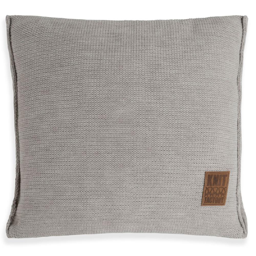 knit factory Uni Kussen Iced Clay - 50x50