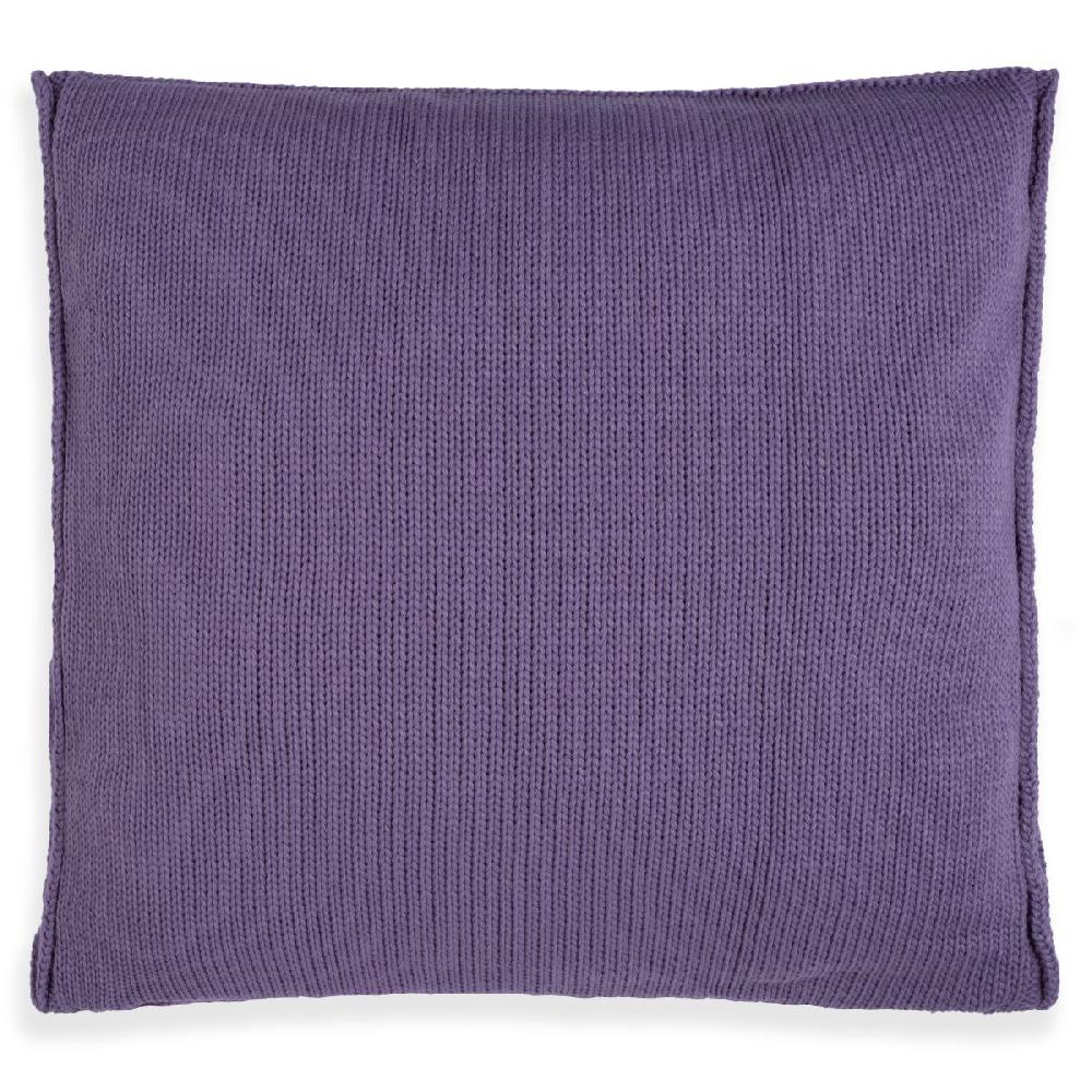 Knit Factory Uni Kussen Violet - 50x50