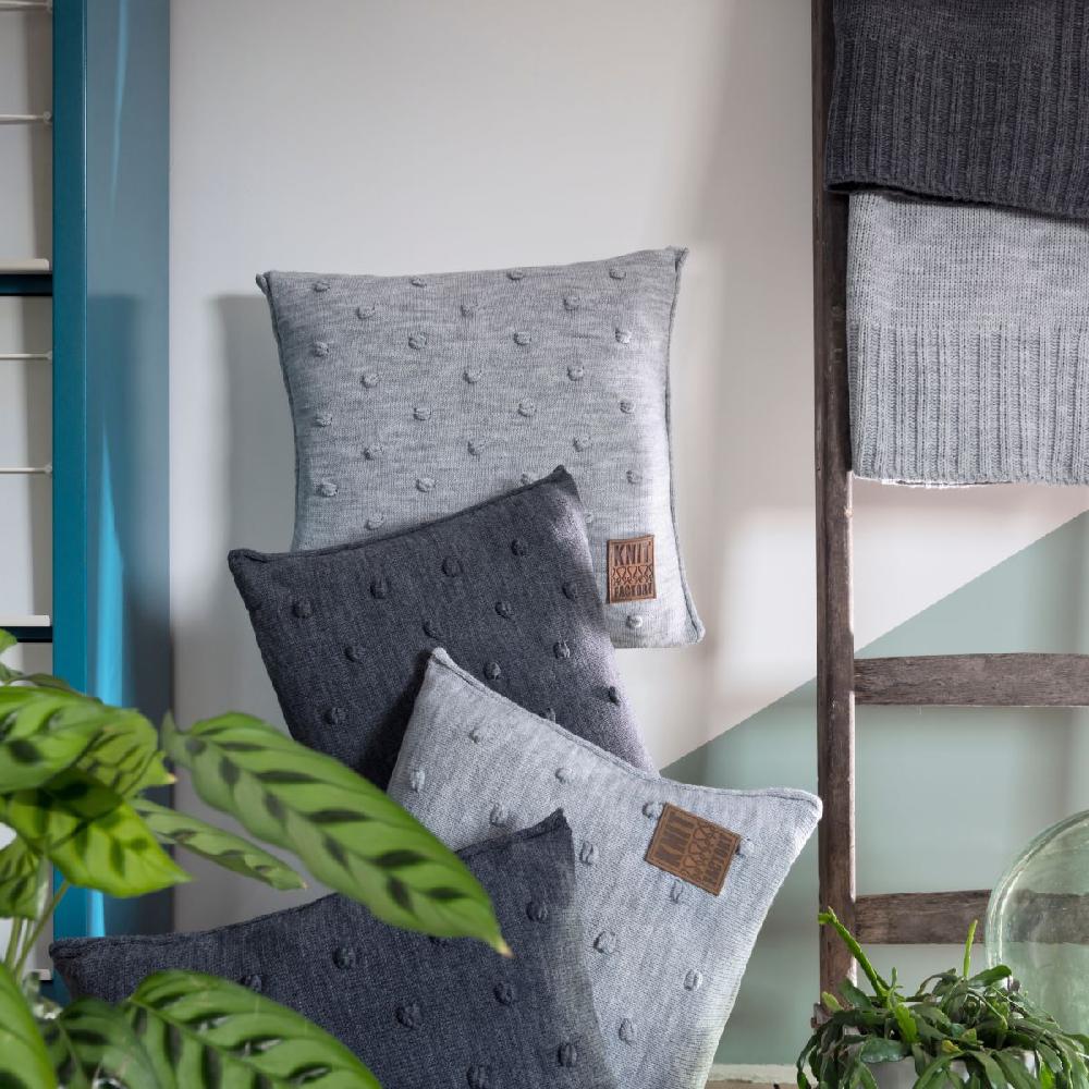 Knit Factory Uni Plaid Antraciet