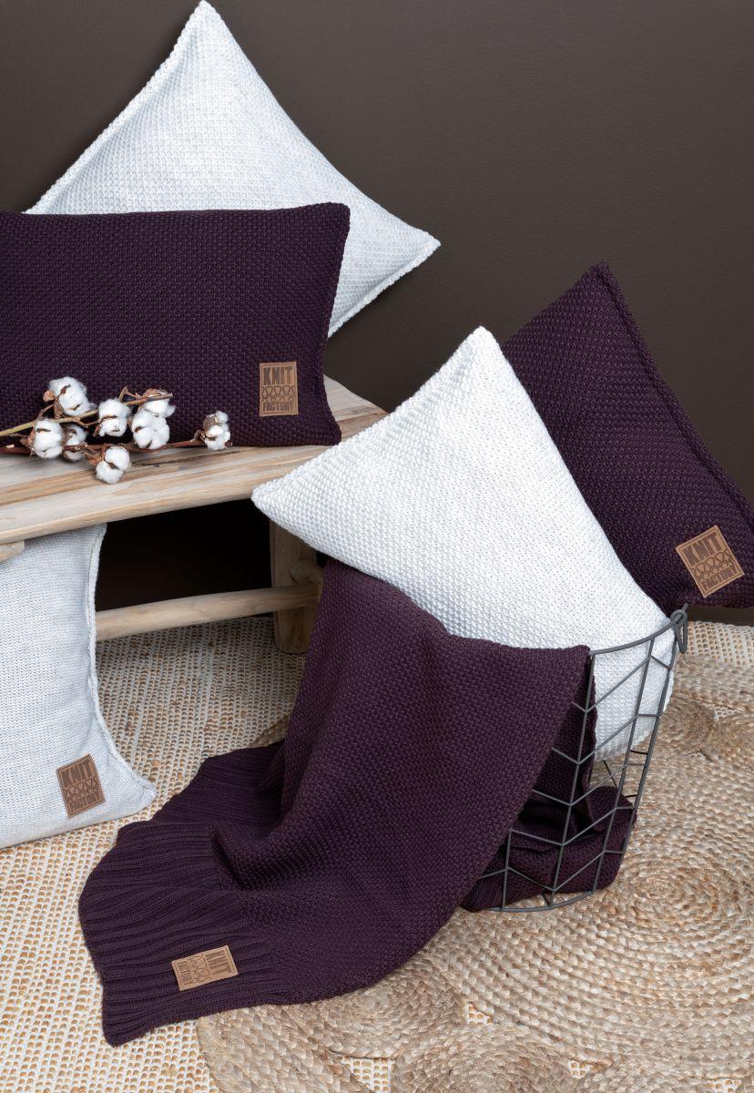 Knit Factory Uni Plaid Aubergine