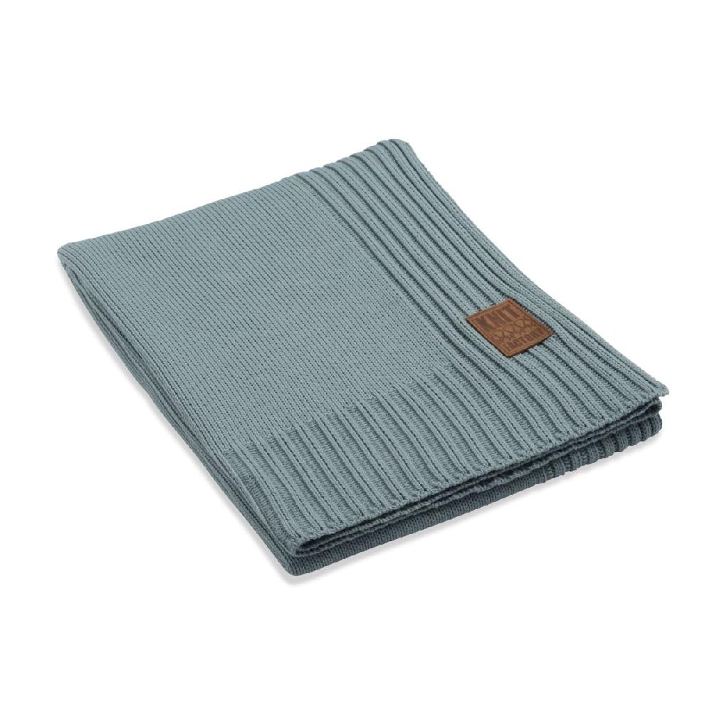 knit factory Uni Plaid Stone Green