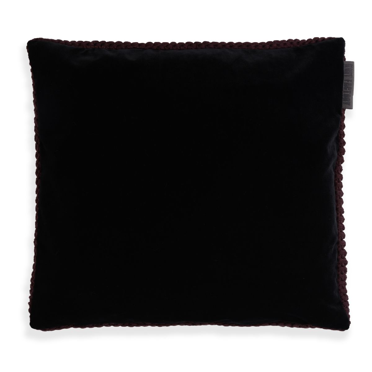 Knit Factory Vinz Kussen Aubergine - 50x50